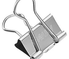 MAUL Foldbackklammern silber 1,9 cm - 12 Stück