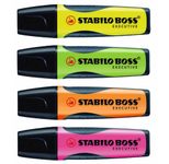 STABILO BOSS EXECUTIVE Textmarker - farbsortiert - 4 Stück