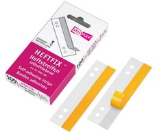 VELOFLEX Heftstreifen selbstklebend HEFTFIX transparent - 100 Stück