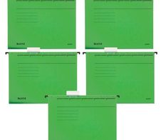 LEITZ Hängemappen ALPHA 1985 grün - 5 Stück