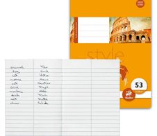 Staufen Vokabelheft Lineatur 53 liniert DIN A6 ohne Rand - 32 Blatt