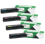 Lexmark Original C3220 Toner - 4er Multipack - cyan, magenta, gelb, schwarz