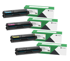 Lexmark Original C3220 Toner - 4er Multipack - cyan, magenta, gelb, schwarz