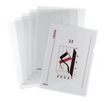 herlitz Aktenhülle DIN A4 transparent genarbt 0,19 mm - 10 Stück