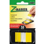 sigel Z-Marker Haftmarker gelb - 50 Streifen
