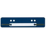 Wekre Heftstreifen PP mit Kunststoffdeckleiste blau - 100 Stück