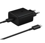 Samsung EP-TA845 45W USB-C Schnellladeadapter mit USB-C Kabel, schwarz