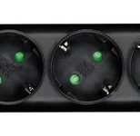 Eaton Steckdosenleiste 6-fach mit Überspannungsschutz und Schalter 1m schwarz