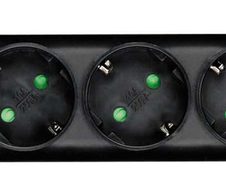 Eaton Steckdosenleiste 6-fach mit Überspannungsschutz und Schalter 1m schwarz