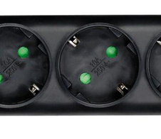 Eaton Steckdosenleiste 6-fach mit RJ-11 Telefonstecker und Schalter 1m schwarz