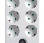 Eaton Steckdosenleiste 6-fach mit Überspannungsschutz und Schalter 1.5m weiß