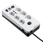Eaton Steckdosenleiste 6-fach mit USB-Anschlüsse und Schalter 1.5m weiß