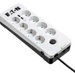 Eaton Steckdosenleiste 8fach mit RJ-11 Telefonstecker und USB-Anschlüsse 1.5m weiß