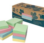 inFO Recycling Haftnotizen Standard farbsortiert - 12 x 100 Blatt