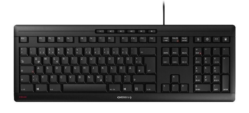 CHERRY Stream 2019 kabelgebundene Tastatur - Schwarz video preview