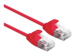 ROLINE UTP DataCenter Patchkabel Kat.6A (Class EA), LSOH, slim, rot, 0,15 m