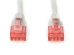 DIGITUS Patch-Kabel Slim RJ-45 (M) zu RJ-45 (M) 10m Kupfer U/UTP Cat 6 grau (DK-1617-100S)