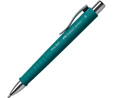 FABER-CASTELL Kugelschreiber POLY BALL Colous XB grün Schreibfarbe - blau