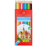 FABER-CASTELL CASTLE Buntstifte farbsortiert - 12 Stück