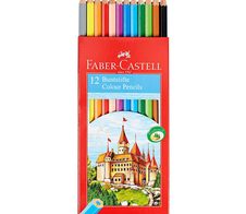 FABER-CASTELL CASTLE Buntstifte farbsortiert - 12 Stück