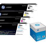 Bundle mit HP Original 207A Toner 4er Multipack + 2.500 Blatt HP Kopierpapier hochweiß