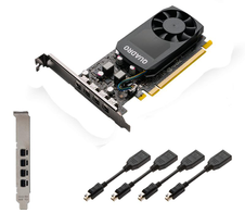 PNY Quadro P1000 4GB GDDR6 4x mini DP - VCQP1000-PB - Retail