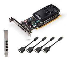 PNY Quadro P1000 DVI V2 4GB GDDR5 4x mini DP - VCQP1000DVIV2-PB - Retail