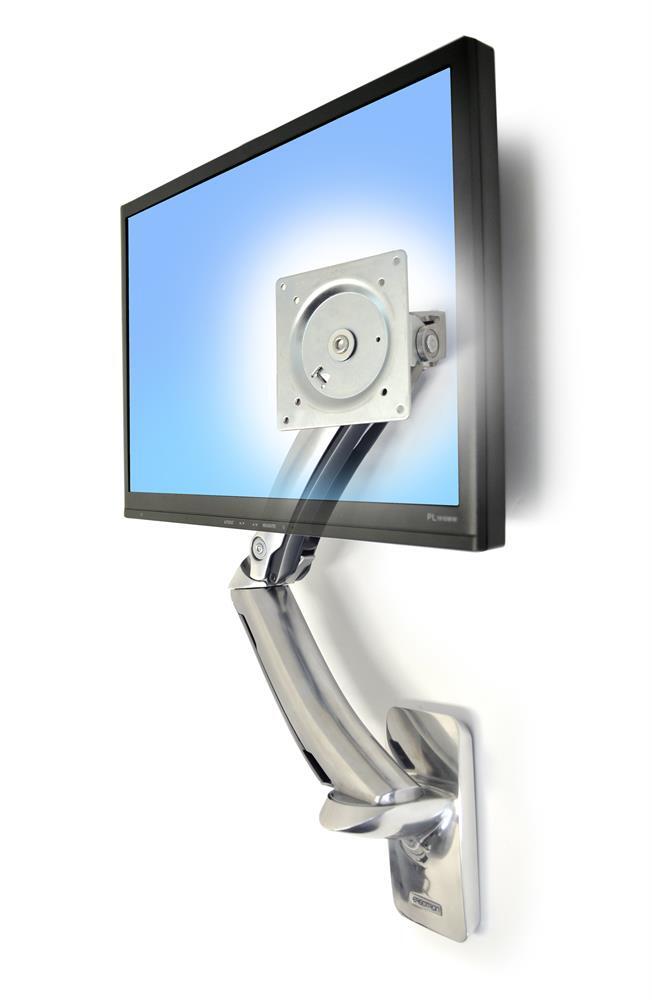 Ergotron MX Monitorarm Wandhalterung für einen Monitor bis 106,68 cm 42 Zoll Aluminium