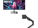 BenQ DesignVue PD3420Q Grafik Monitor 86,36 cm (34 Zoll) + BenQ Ergo Arm BSH01