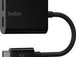 Belkin ROCKSTAR™ USB-C Audio- und Ladeadapter, schwarz