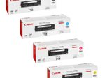 Canon Original 718 Toner - 4er-Set schwarz, cyan, magenta, gelb (OP2662B002)