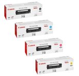 Canon Original 718 Toner - 4er-Set schwarz, cyan, magenta, gelb (OP2662B002)