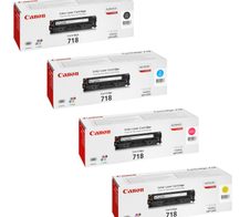Canon Original 718 Toner - 4er-Set schwarz, cyan, magenta, gelb (OP2662B002)