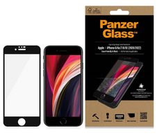 PanzerGlass® Bildschrimschutz für iPhone 6/6S/7/8/SE mit schwarzem Rand