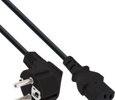 InLine® - Stromkabel - IEC 60320 C13 zu CEE 7/7 (M) - 10 m