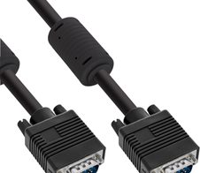 InLine - VGA-Kabel - HD-15 ohne Pol 9 (M) zu HD-15 ohne Pol 9 (M) - 5 m - geformt - schwarz