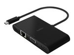 Belkin USB-C Multimedia- und Ladeadapter 100 W, schwarz