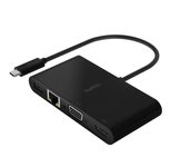 Belkin USB-C Multimedia- und Ladeadapter 100 W, schwarz