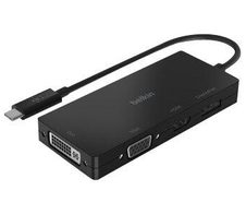 Belkin CONNECT USB-C auf HDMI/VGA/DisplayPort-Adapter, schwarz (AVC003btBK)