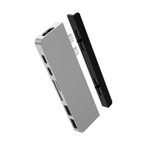 HyperDrive Duo 7in1 Dockingstation für MacBook USB-C, silber