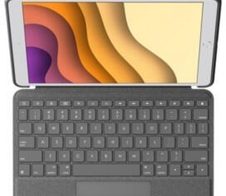 Logitech Combo Touch Tastatur und Foliohülle mit Trackpad grafit