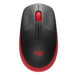 Logitech M190 Full-Size Wireless Maus (kabellos, rot)