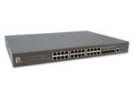 LevelOne Switch Kilby 28 Gigabit Ethernet-Ports mit 24 PoE-Ports 400W, 4 10Gbe SFP+ (GTP-2871)