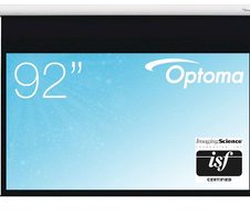 Optoma DE-9092EGA motorisierte Leinwand für Wand-/Deckenmontage, 16:9, (92") 234 cm