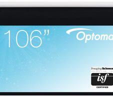 Optoma DE-9106EGA motorisierte Leinwand für Wand-/Deckenmontage, 16:9, (106") 269 cm