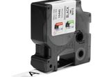 DYMO® Original IND-Schriftband für Rhino, farbiges Vinyl - schwarz auf weiss
