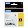 DYMO® Original IND-Schriftband für Rhino, farbiges Vinyl - schwarz auf weiss