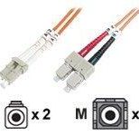 DIGITUS - Patch-Kabel - LC Multi-Mode (M) zu SC multi-mode (M) - 2 m - Glasfaser - 50/125 Mikrometer