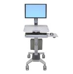 Ergotron WorkFit-C Single LD mobiler Steh-Sitz Arbeitsplatz für ein Display bis 68,58 cm 27 Zoll