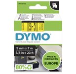 DYMO® Original D1-Schriftband für LabelManager™ 9mm x 7m - Polyester, wieder ablösbar -  schwarz auf gelb